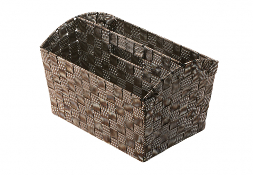 Zeitungsst�nder Nylon auf Metall geflochten brown sugar