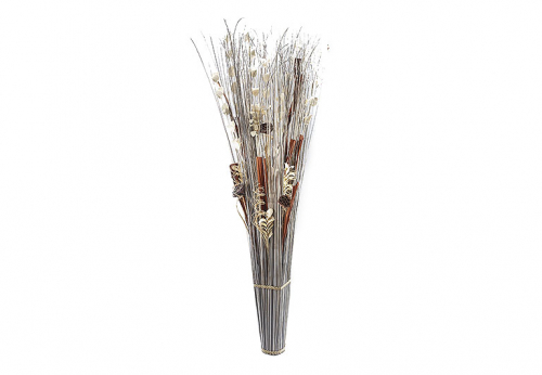 Deko-B�ndel 150 cm wei�-braun runder Boden