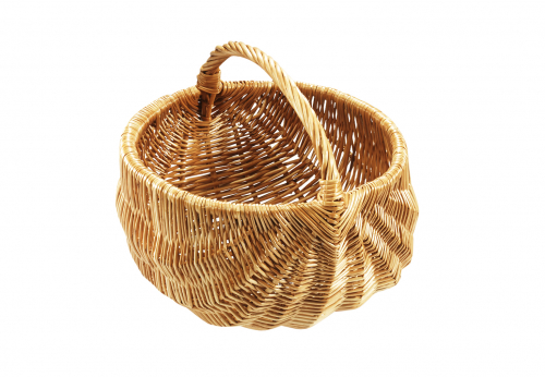 Einkaufskorb rund gekochte Weide