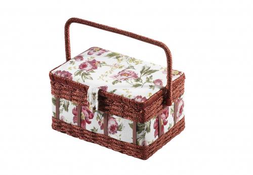 N�hkorb rechteckig, rot mit Organisationseinsatz