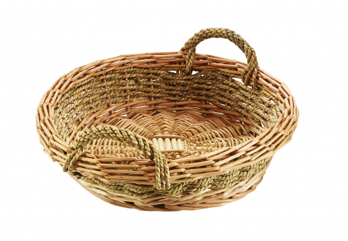 Dekoschale rund gekochte Weide/Seegras