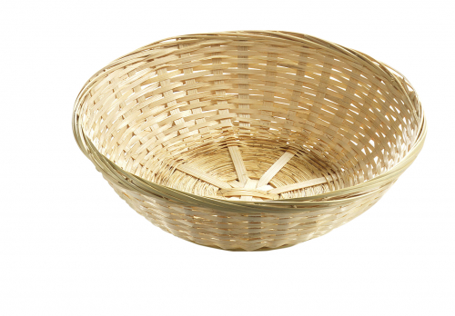 Deko-Schale rund 23 cm Bambus