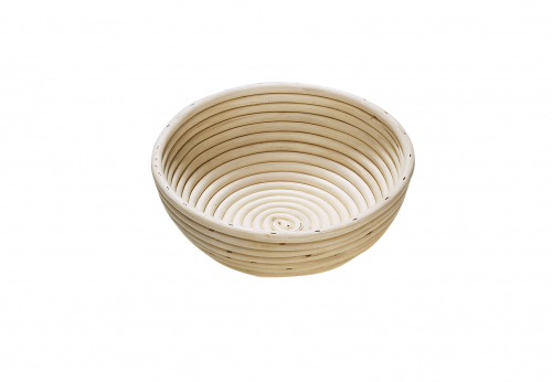 Rohrbackkorb aus Rattan mit rund naturfarben 23 cm Durchmesser