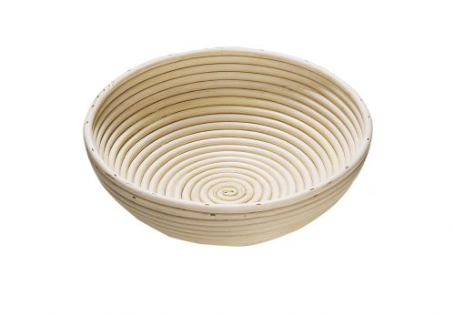 Rohrbackkorb aus Rattan rund naturfarben 30 cm Durchmesser