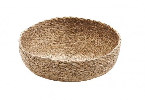 Dekoschale aus Typha rund 23 cm ohne Deko