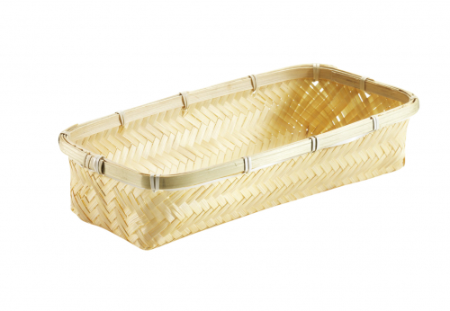 Dekoschale rechteckig aus Bambus