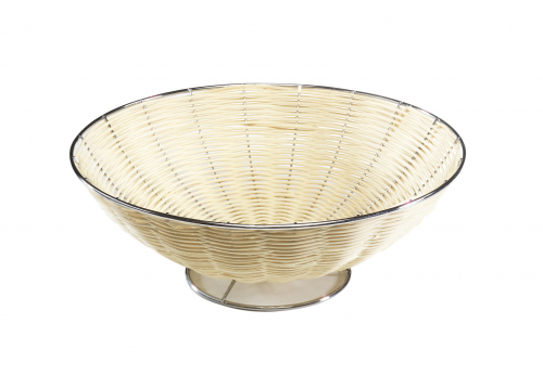 Dekoschale rund aus Rattan