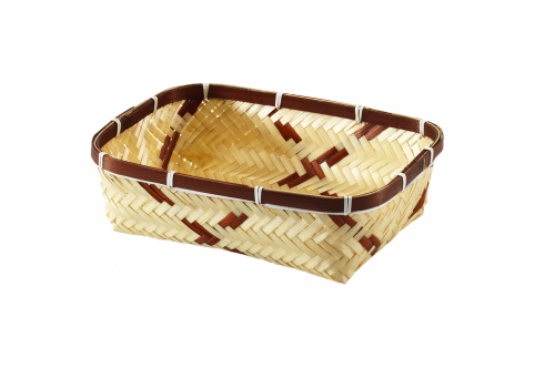 Dekoschale eckig aus Bambus