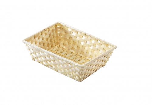 Dekoschale eckig aus Bambus