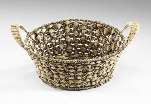 Dekoschale rund aus Wasserhyazinthe