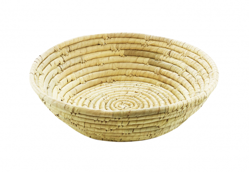 Dekoschale aus Palmblatt rund