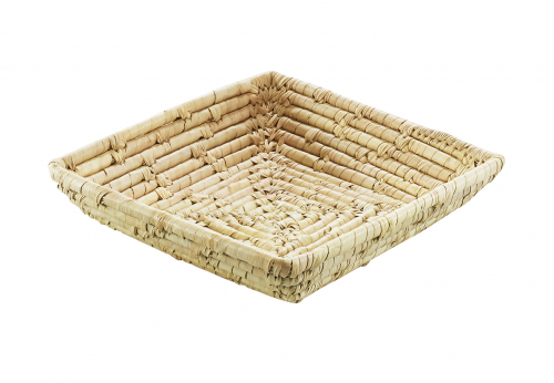 Dekoschale aus Palmblatt quadratisch