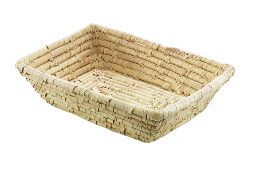 Dekoschale aus Palmblatt rechteckig