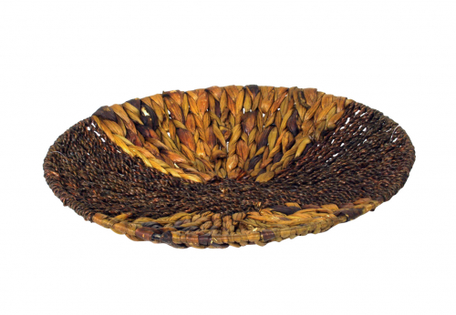 Dekoschale rund 2-farbig Wasserhyazinthe/Seegras