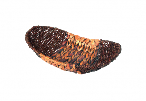 Dekoschale oval 2-farbig Wasserhyazinthe/Seegras