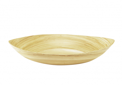 Dekoschale aus Bambus oval natur