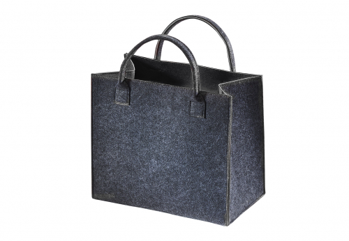 Filztasche dunkel-grau meliert