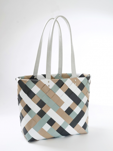 Shopper BELFAST XL aus PE mit PU Henkeln