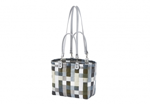 Shopper CHOCOLATE PREMIUM XL aus PE mit langen abnehmbaren PU Henkeln und Tragegriffen