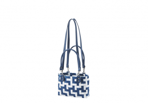 Shopper COTE D�AZUR PREMIUM MINI aus PE mit langen abnehmbaren PU Henkeln und Tragegriffen