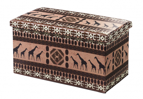Sitztruhe AFRICA faltbar 76x40x40 mit Kunstleder bezogen inkl. Deckel