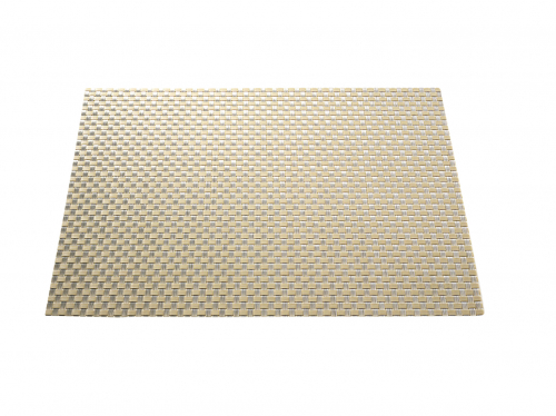 Tischset 45x30 Kunststoff Flechtmuster beige/grau
