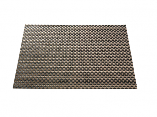 Tischset 45x30 Kunststoff Flechtmuster multi braun