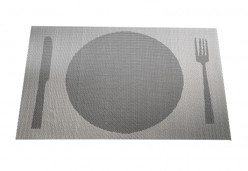 Tischset 45x30 Kunststoff grau