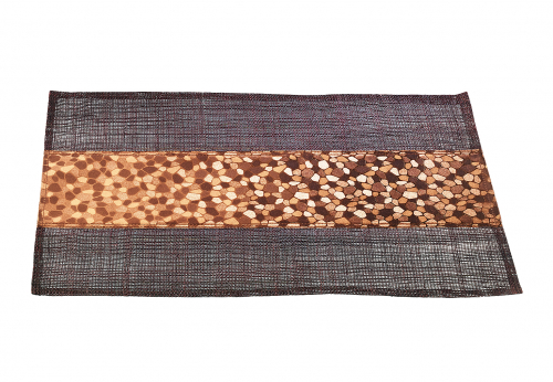 Tischset aus Kunststoff 45x30 cm kupfer und braun