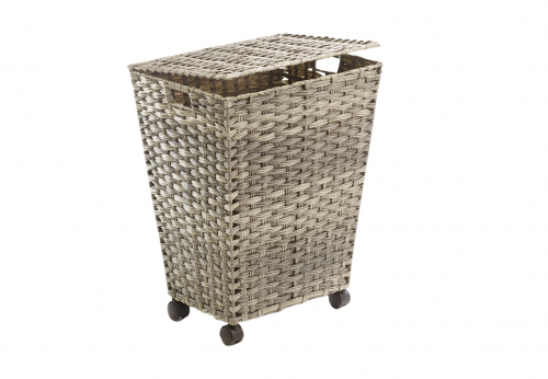 W�schebeh�lter aus Polyrattan grau