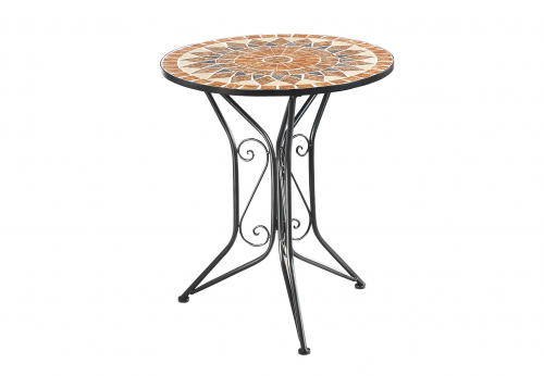 Metalltisch Mosaiktisch Gartentisch mit Mosaik aus Metall