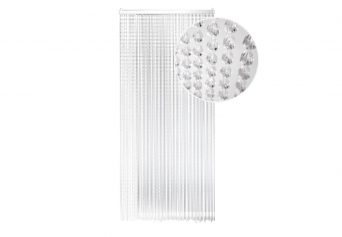 T�rvorhang DROPS Kunststoff klar 72 Str�nge 90x200 cm