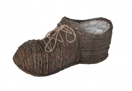 Deko Schuh Rattan zum Bepflanzen