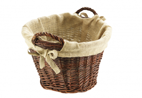 Holzkorb ungesch�lte Weide Leinen