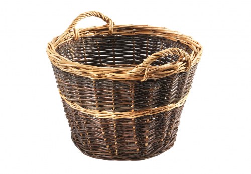 Gartenkorb rund ungesch�lte Weide