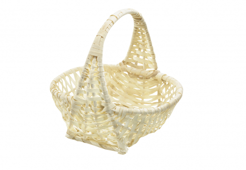 Geschenkkorb aus Weide natur mit Henkelgriff