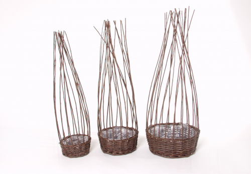 Stakenkorb aus ungesch�lter Weide  S/3