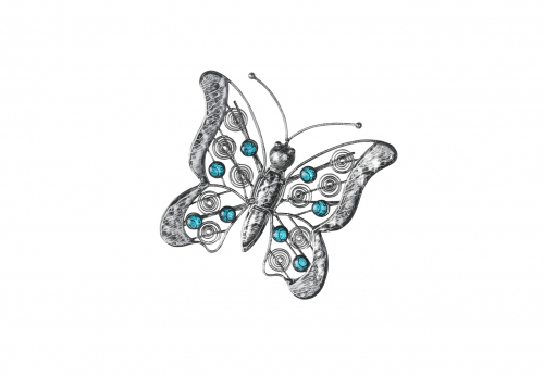 Deko-Schmetterling aus Metall