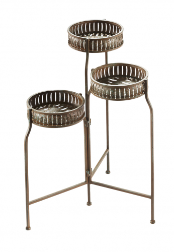 Pflanzenst�nder rund aus Metall antik