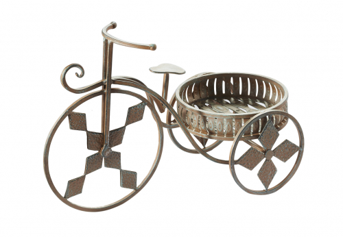 Pflanzenst�nder Fahrrad aus Metall antik
