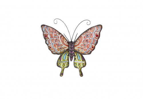 Deko-Schmetterling Metall Pastellt�ne lackiert 32 cm