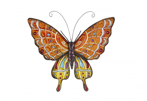 Deko-Schmetterling Metall Pastellt�ne lackiert 45 cm