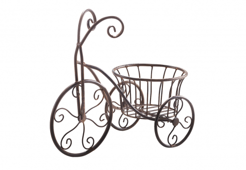 Pflanzenst�nder Fahhrad aus Metall brown rusty