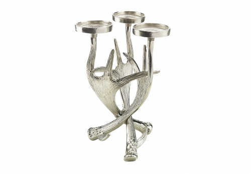 Kerzenst�nder GEWEIH aus Metall f�r 3 Kerzen ohne Deko