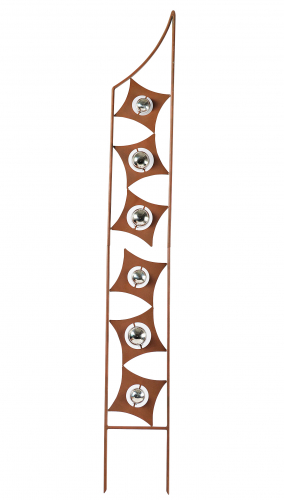 Gartenstecker RUSTY GLOBES in Rostoptik Materialmix 150 cm hoch