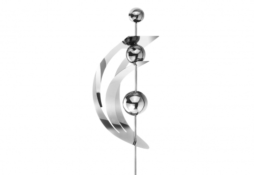 Dekostecker Gartenstecker WING aus Edelstahl 149 cm