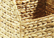 Aufbewahrungskorb natur aus Wasserhyazinthe