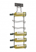 Weinregal aus Metall f�r 6 Weinflaschen zum Aufh�ngen
