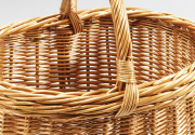 Einkaufskorb aus gekochter Weide 47x37x38 cm