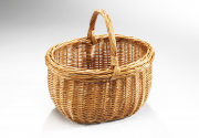 Einkaufskorb aus gekochter Weide 47x37x38 cm